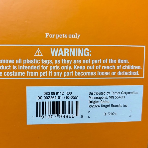 Hyde & EEK! Boutique Pet Hot Dog Vest Costume with Toy Medium NEW Dog Outfit - Picture 8 of 8